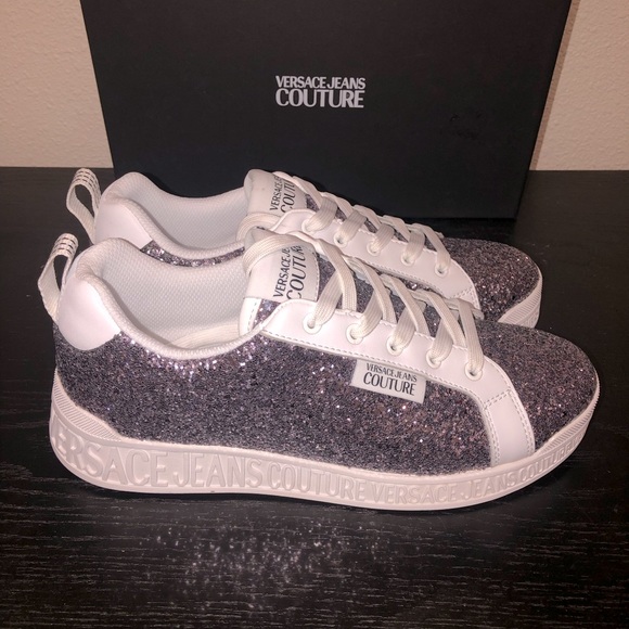 Versace Jeans Couture Sparkling Lace Up Sneakers - Picture 2 of 9